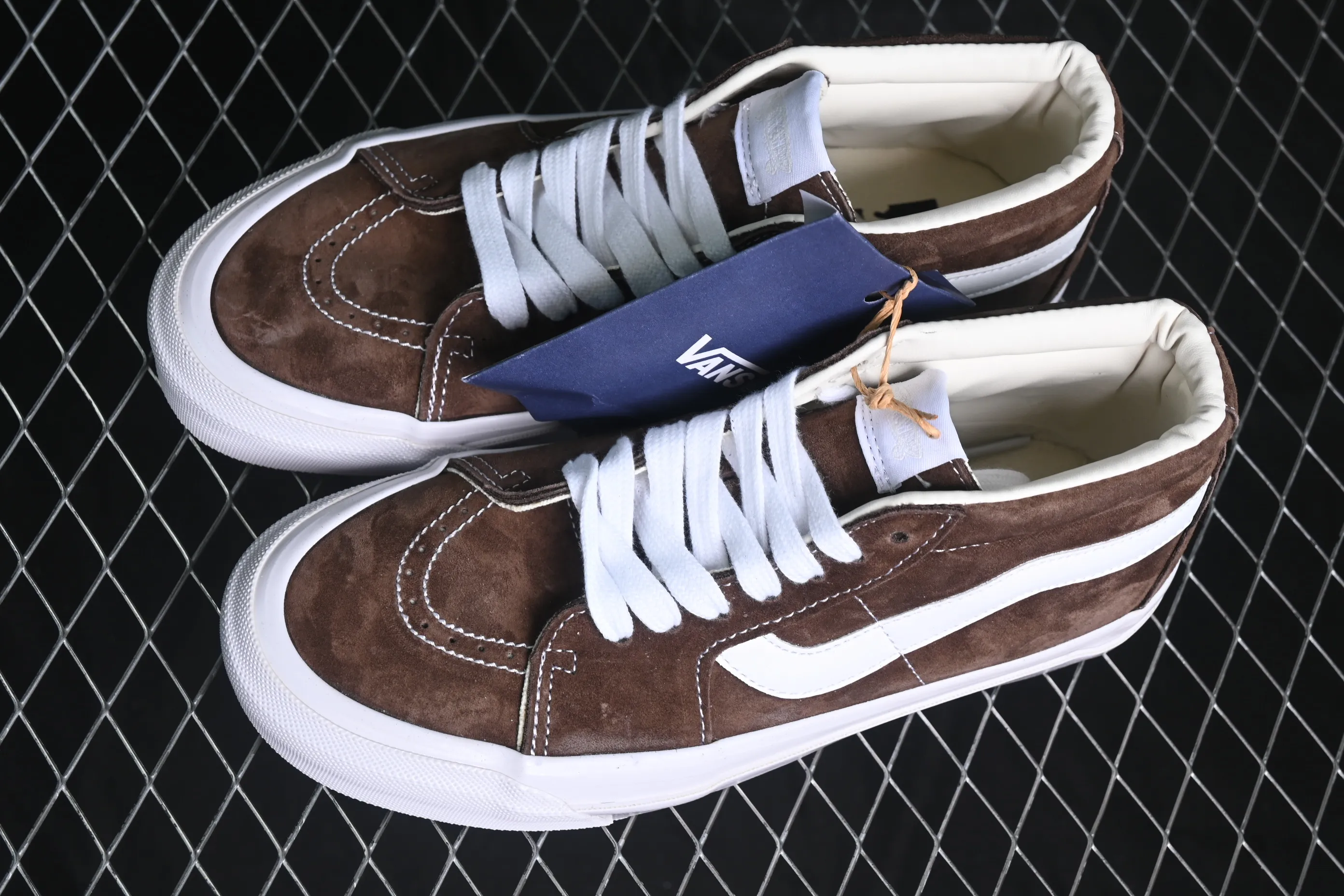 All categories Vans Vans series Vans Mid Vans China Vans Sk8-Mid Reissue 83 high-end branch suede casual retro skateboard shoes VN000CQQDMV
